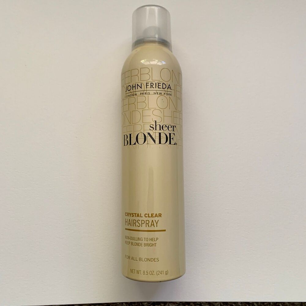 John Freida Hairspray Sheer Blonde Crystal Clear Hard to Find